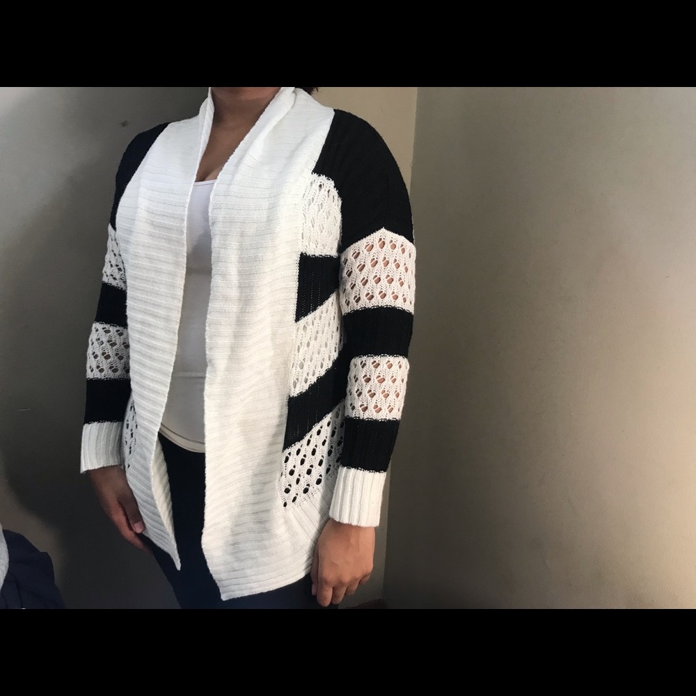 Black and White Cardigan